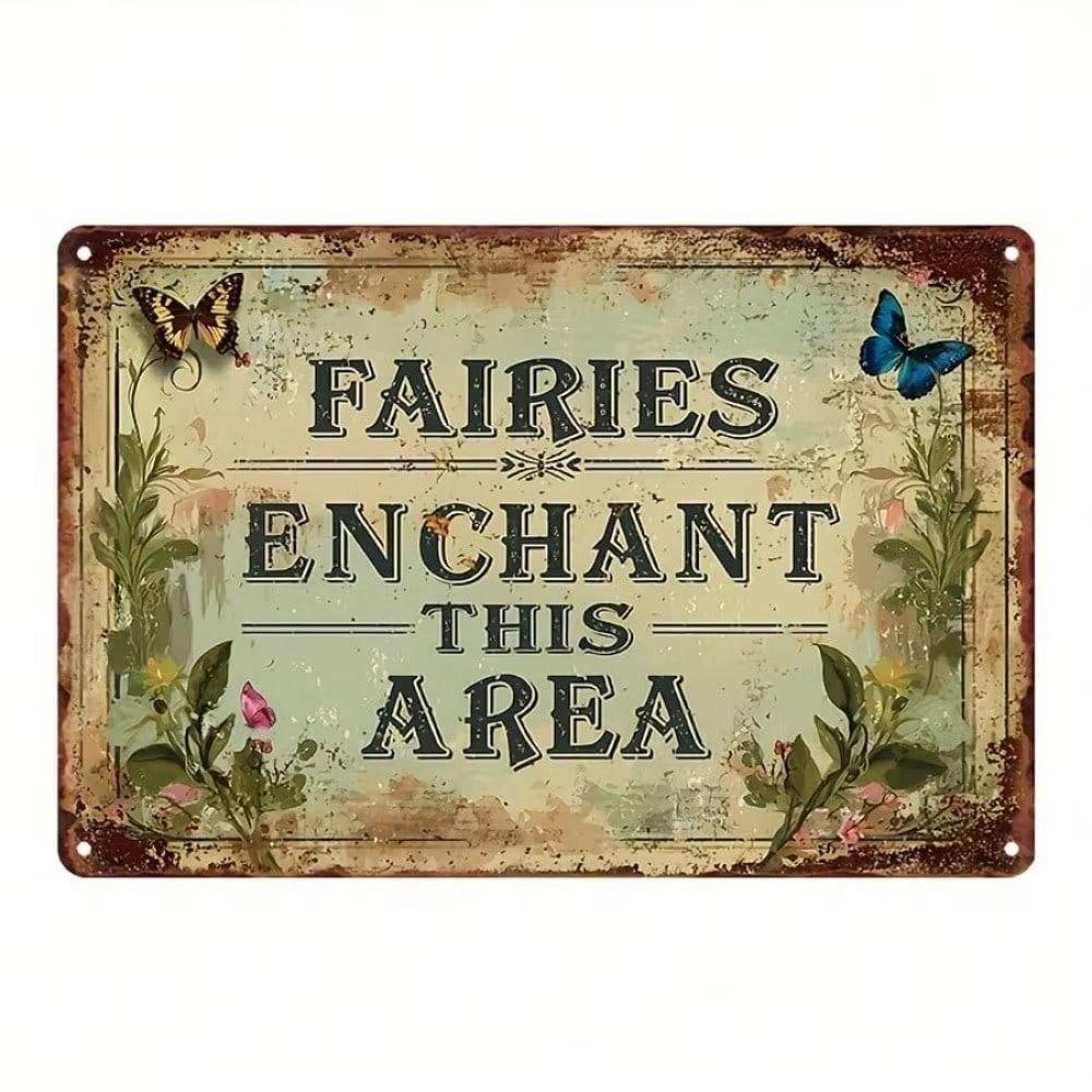 Vintage Metal Sign Blueberry Pancakes Recipe Kitchen Decor Waterproof 20x30cm
