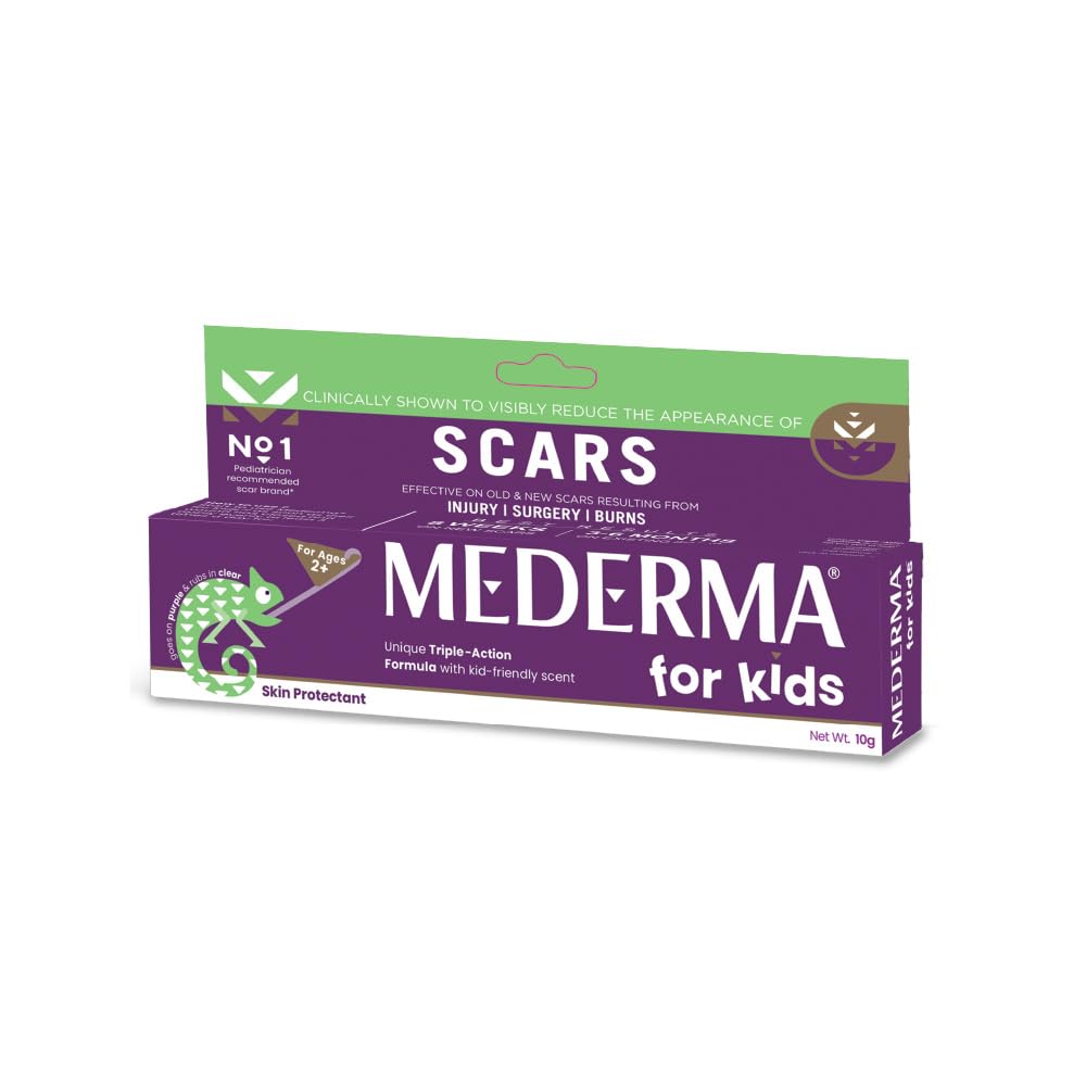Mederma Kids Scar Treatment Gel 10g | Gentle Scar Care For Children 2-12 Years | Reduces Old & New Scars From Cuts Burns And Surgery