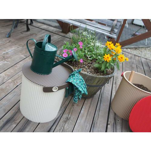 Yawata Kasei 10L Yellow Bucket with Lid, Way-Be Frey Chair Bucket, 230632