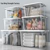 Large Transparent Storage Bin for Toys, Clothes, and Snacks