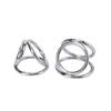 Stainless Steel Penis Ring Three-Ring Sex Toys Sex Tools Couple Passion Climax Adult Toys Lower Body Training Aid