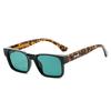 New Luxury Leopard Square Women Sunglasses  Retro Brand Design Fashion Gradient Men Outdoor Sun Glasses Uv400