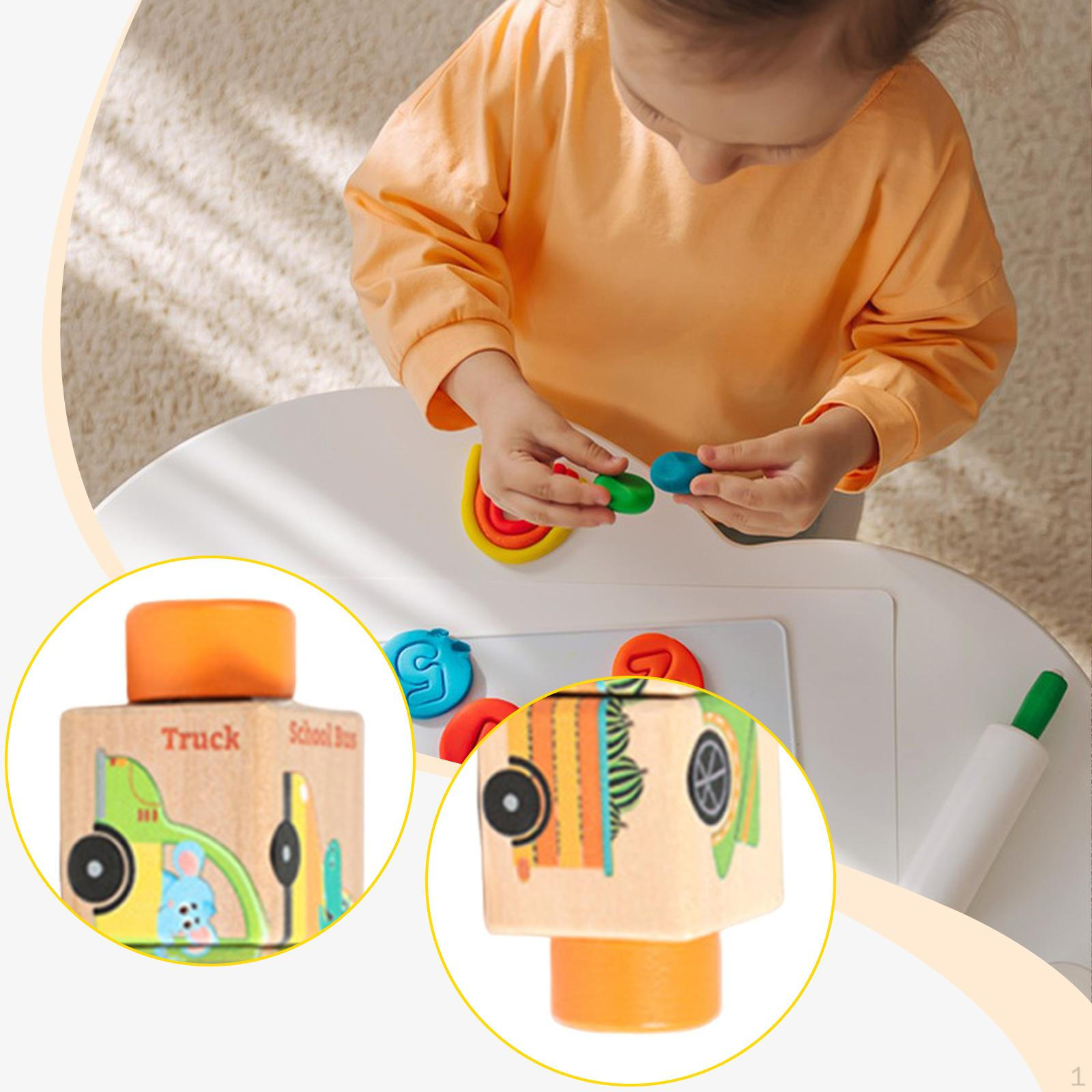 

Twisting Toy Educational Puzzle Fine Skill Preschool Rotating Block Puzzles Game for Transportation Type