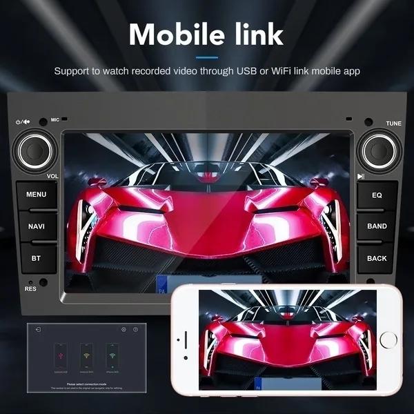 2 Din Android 8.1 Πλοήγηση GPS Ραδιόφωνο αυτοκινήτου Συσκευή αναπαραγωγής πολυμέσων GPS+WIFI+DAB+OBD2 Autoradio για Opel