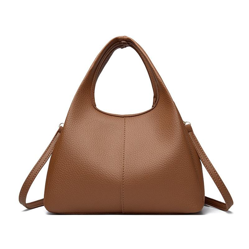 Mode Pendler Einfache Lässige Damen Umhängetasche Große Kapazität Tragbare Schultertasche Litschi PU Rindsleder Gemüsekorb Damentasche