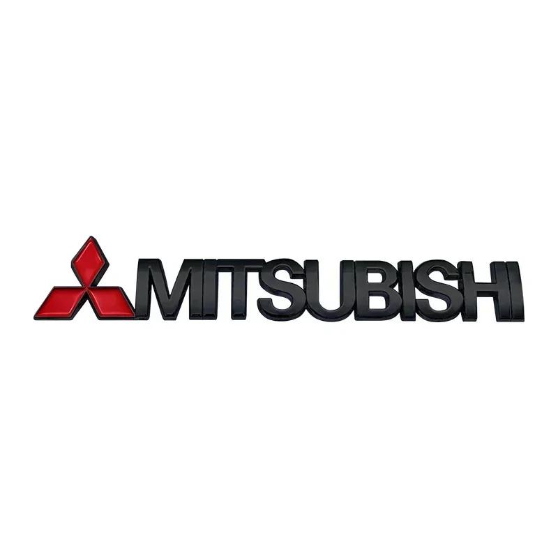 Car Letter Sticker Tail Bumper Badge Rear Trunk Emblem For Mitsubishi Evolution Lancer Grandis Outlander Triton Pajero ASX
