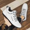 Fashion Men's Shoes 2025 Spring New Trend Casual Versatile Lace Up Anti Slip Daily Leather Single Shoe Sneakers Zapatos De Hombre Luxury