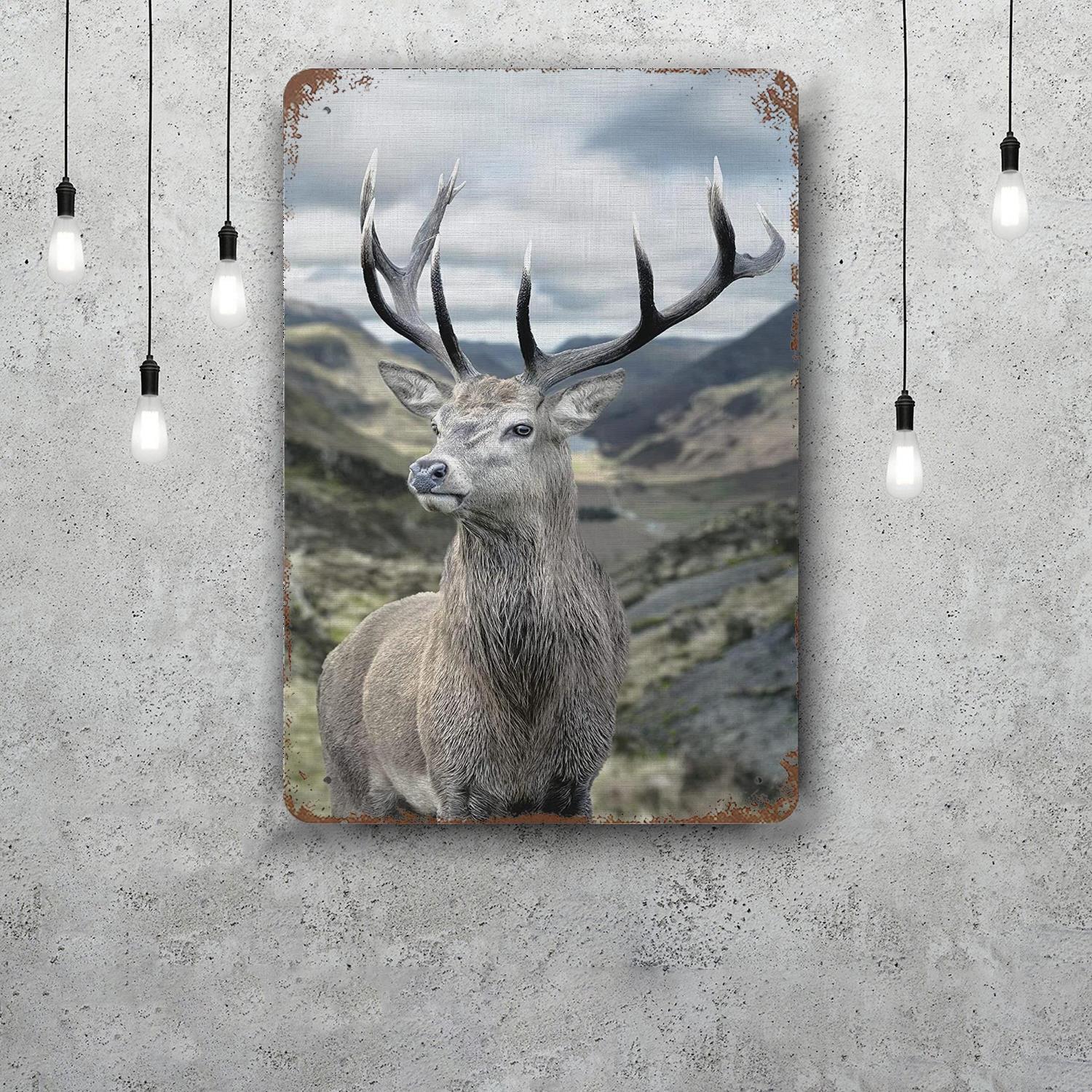 

deer animal Decor Vintage Metal Signs Tin Signs Captain Poster Decor for Bar Pub Club Man Cave Wall Decoration 20x30cm（7.8x11.8inch）