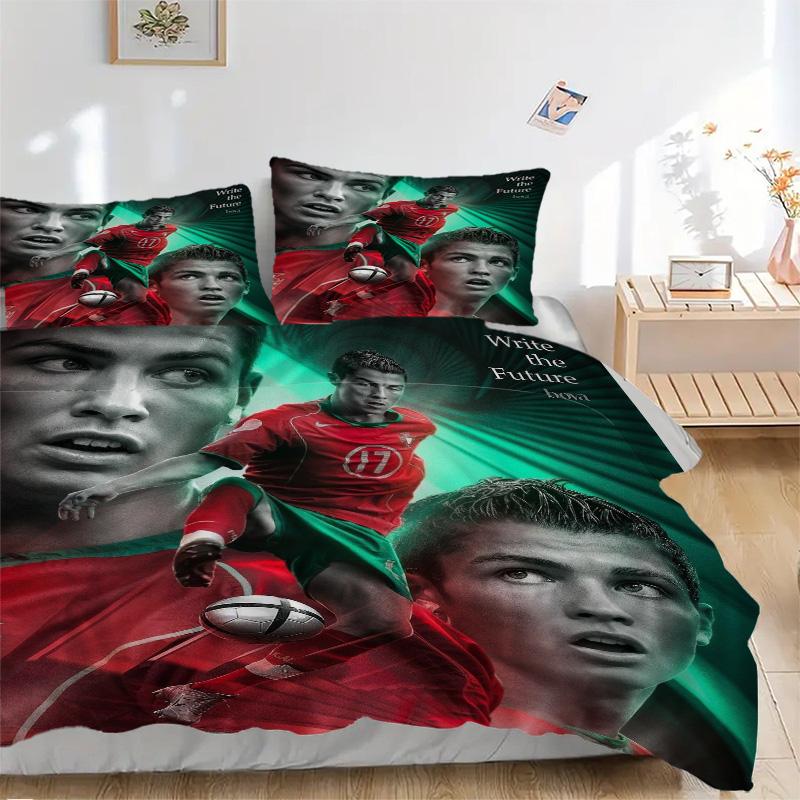 Ronaldo'S Legacy Future Print 3Pcs Bedding Setduvet Cover With 2 Bedropillowcase Home Birthday Gift