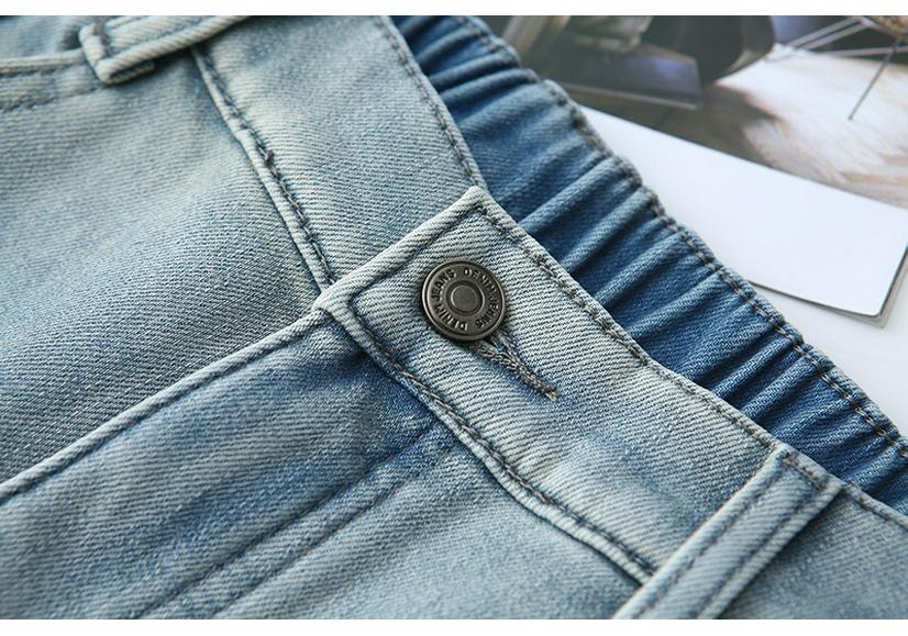 2025 Winter Plus Size High Waist Velvet Jeans, Floor-Length, Elastic Slimming, Thickened Long Pants for Women