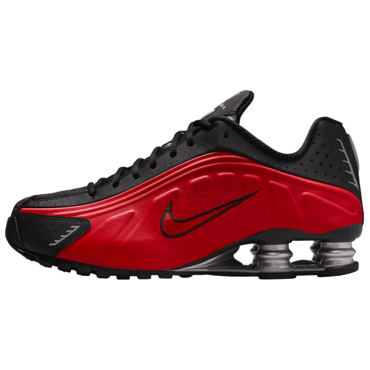 

Новые Nike Shox R4 Университетский красный Черный Металлик серебристый HQ1988-600 42.5