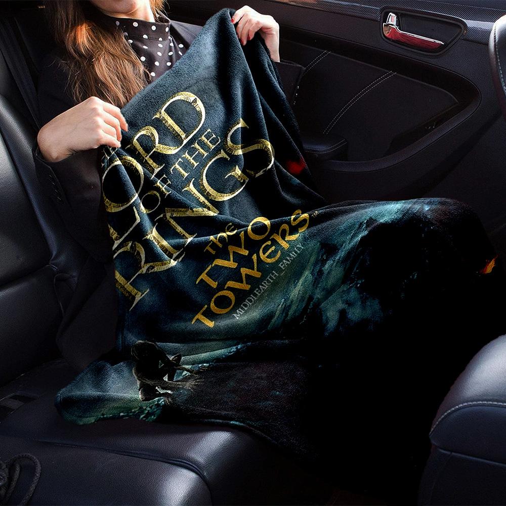 1pc Middle-earth Family Flannel Blanket Soft Warm Throw for Home, Office, Travel, All-Season Cozy Bedding GiftL1278