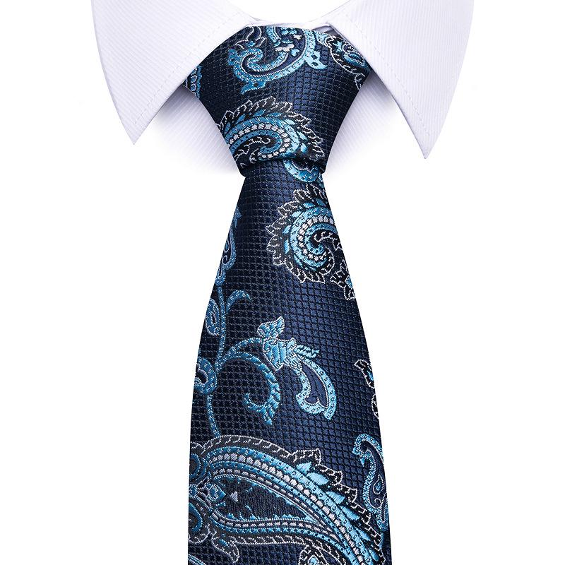 2026 High-End Solid Color Men's Hand-Tied Jacquard Business Tie - New Style & Hot Selling