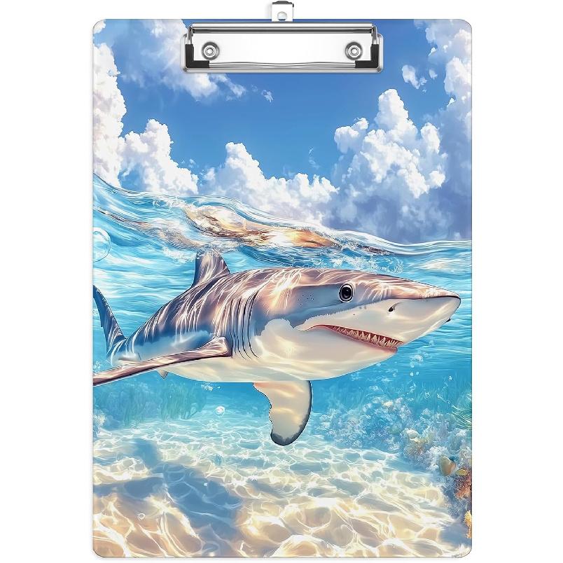 Leaves and Rainbow Plastic Clipboards,Cute Fashion Clipboard Decorative 8.5" x 12.5"Standard A4 Size Clipboards,Acrylic Clipboard for Teacher,Social