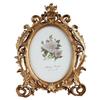 Queen-b Antique Design Photo Frame, Postcard Size, Display Stand, Desktop, Stylish and Cute, Perfect for Birthdays, Weddings, or As a Gift (Bronze)
