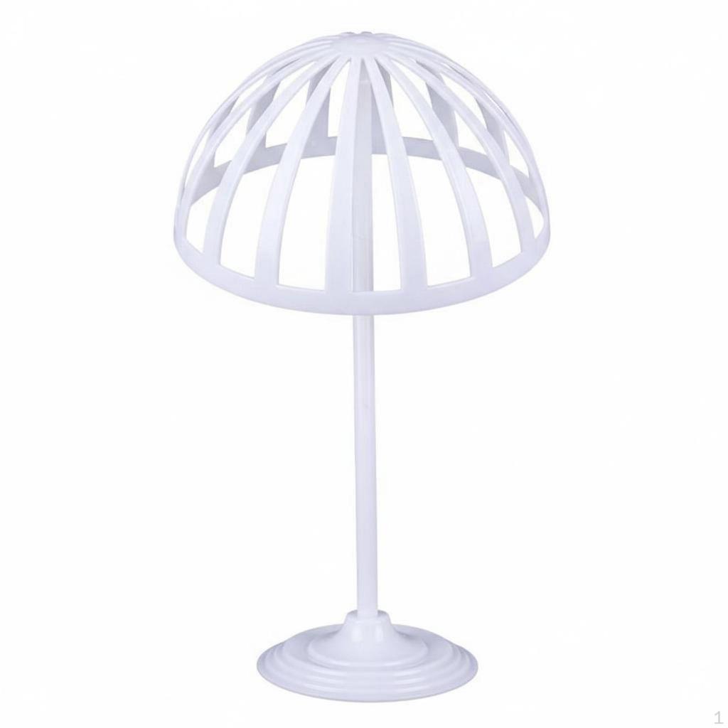 Hollow Mannequin Head Lightweight Dome Hat Display Stand Stable Base for Closets