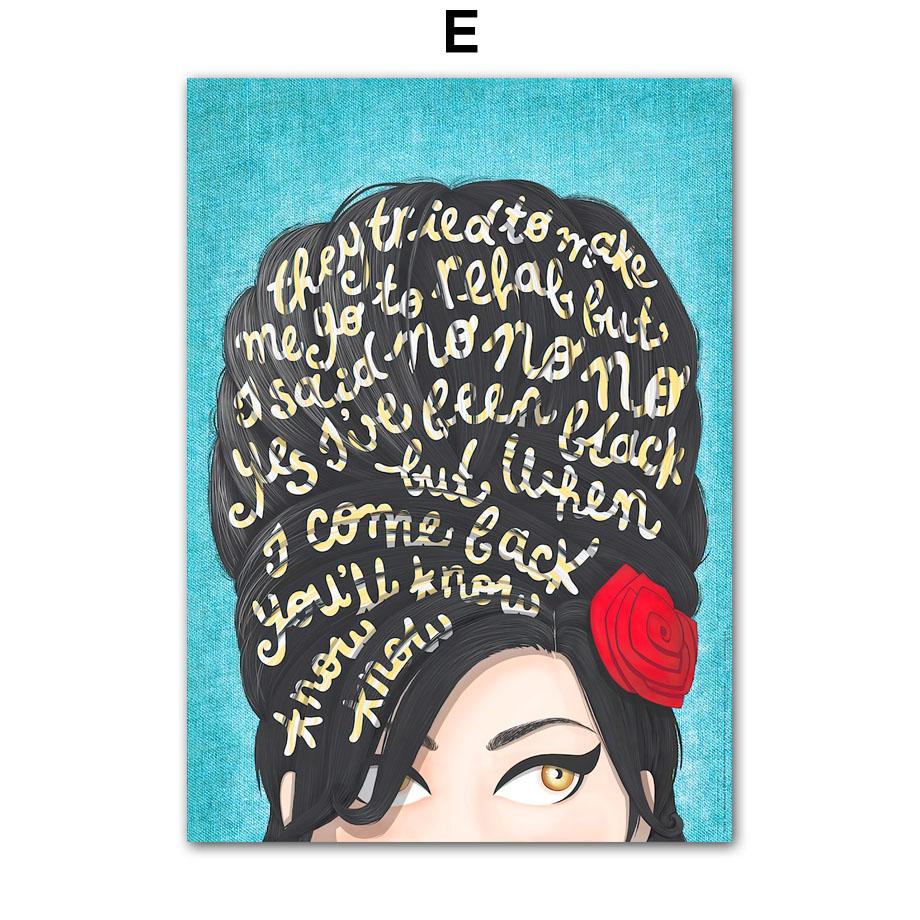 Flower Girl Miss Cat Colorata Pop Art Soggiorno Decorazione Poster e stampe Wall Art Canvas Painting Pictures Home Decor