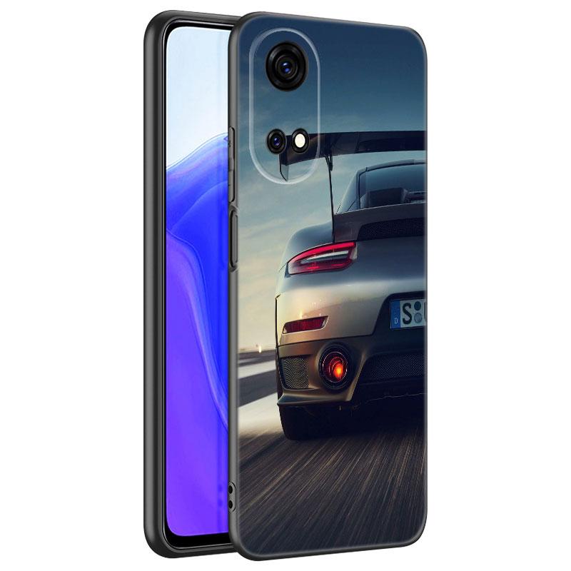 Sports Cool Car Black Phone Case For Huawei Honor 70 90 Lite X40 GT X50 I X5 Plus X6A X6S X7A X8A X8B X6 X7 X8 X9 4G X9A X9B 5G