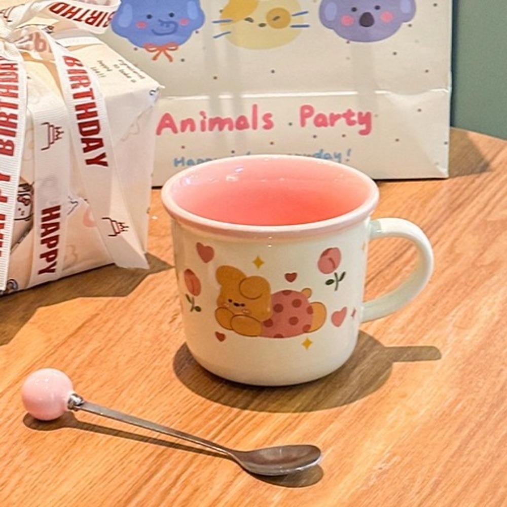 Give Girls Birthday Gifts, Cute Cartoon Ceramic Mugs, Souvenirs, Girlfriends, Practical and High-value Gift Boxes.