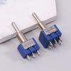 Mini Toggle Switch 3 Position 2 Position 3-Pin 6-Pin ON OFF ON DPDT DPST 6A 125VAC 3A 250VAC Latching Flat Handle For Car