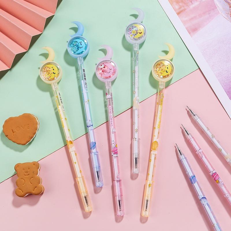 1Pc Glitter Moon Pen for School & Office | Smooth Writing & Quick-Drying Back To School Gifts During The Back To School Season Suitable for School