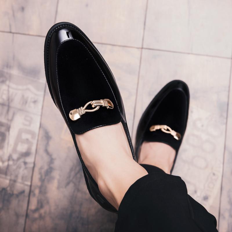 Pánské luxusní obchodní Oxford kožené boty pro muže Prodyšné Lakovaná kůže Formální boty velká velikost Muž Kancelář Svatební Byty Muž