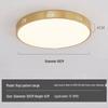 All-Copper Modern LED Ceiling Light: Ultra-Thin Round Fixture for Bedroom, Balcony, and Hallway