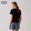 Teenie Weenie Cartoon Bear V-Neck Loose-Fit T-Shirt