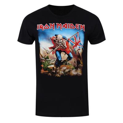 Iron Maiden T-Shirt Trooper Rockband Neu Schwarz Offiziell