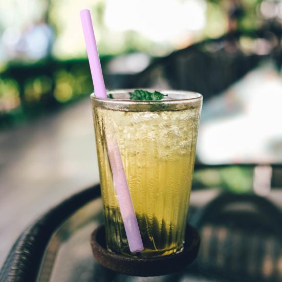 5 buc paie de băut cu vârf întărit, tăiabile, flexibile, rezistente la mușcături, paie drepte îndoite pentru ceai cu lapte cu perle, utilizare zilnică