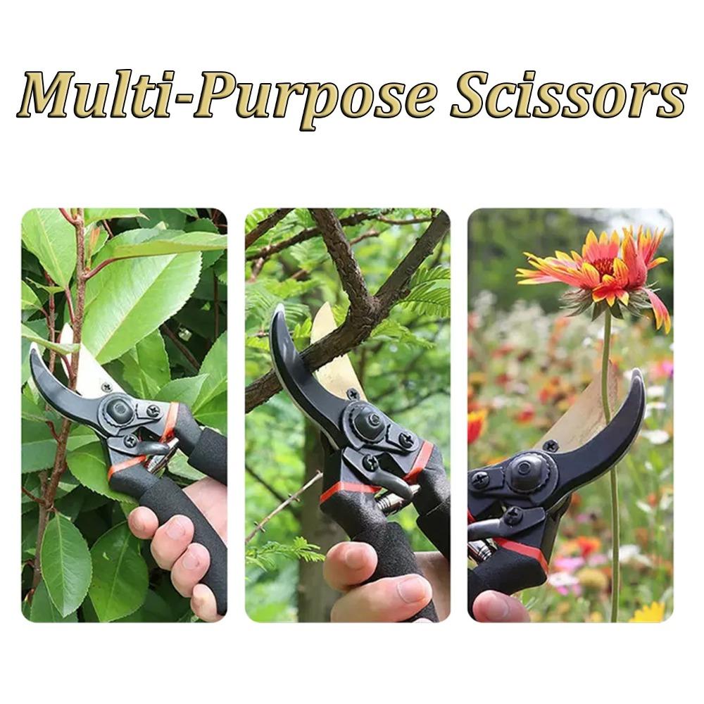 Japan Thickened SK5 Steel Scissors Garden Pruning Shears Labor-saving Rough Pruning Shears Bonsai Fruit Flowers Branches Pruners