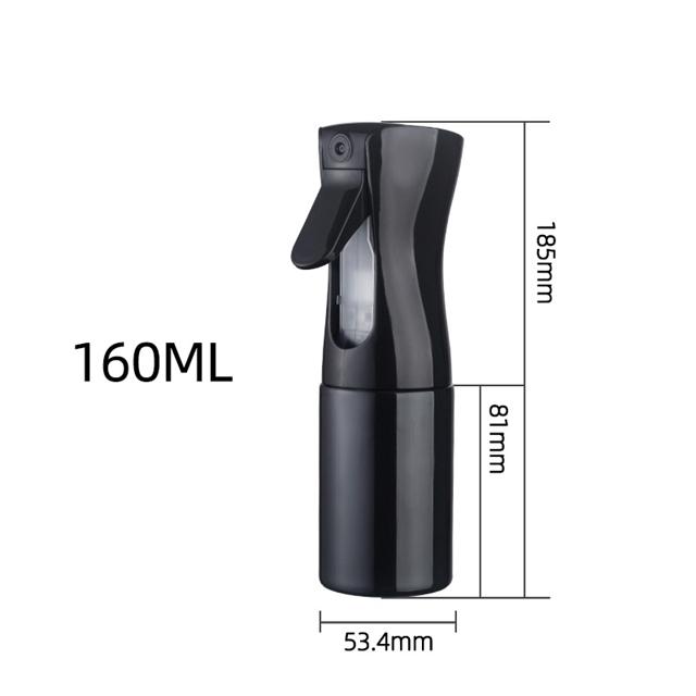 

Парикмахерская спрей-бутылка для салона, спрей для волос, инструменты для волос, распылитель воды, красота, уход за волосами 160ml чёрный