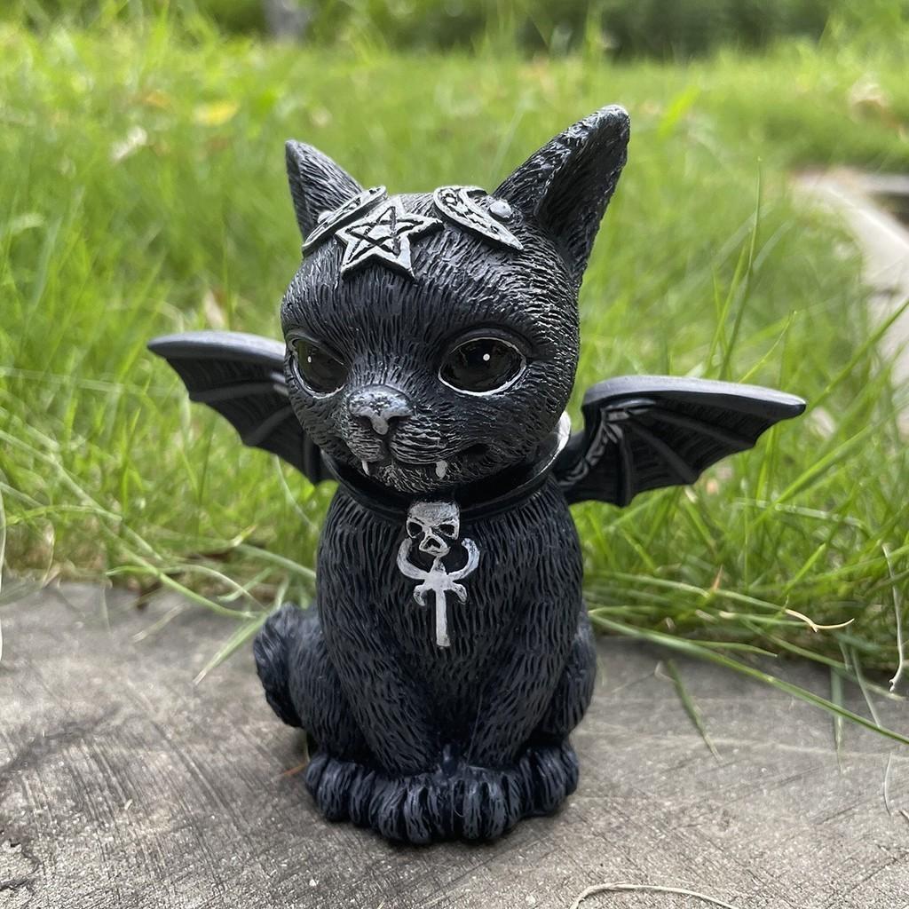 Magic Delightful Halloween Owl Resin Figurine Playful Animal Sculpture For Decor Home