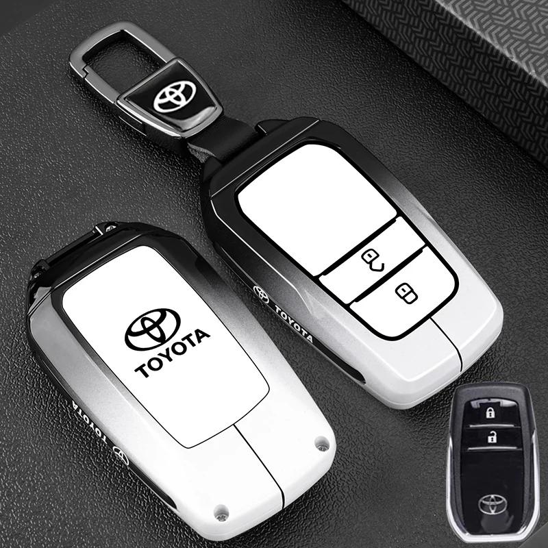 Car Key Case Fob Cover For Toyota Auris Corolla Avensis Verso Yaris Aygo Scion TC IM Camry RAV4 Forturner Car Accessories