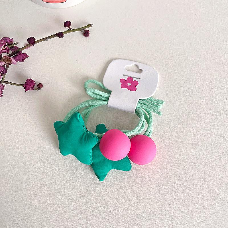 Süßes Baby Einfarbiges Kleines Haarband, Neues Schleifen-Kinder-Gummiband ohne Haarschäden, Samtgeknotetes Haargummi