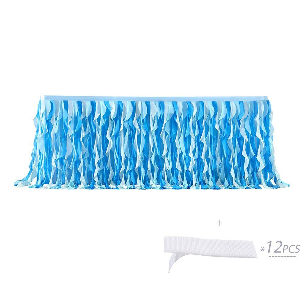 Rectangle Tulle Table Skirt 183cm*76cm Wedding Table Skirt Ruffle Table Skirt Event Decoration