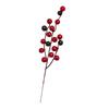 Artificial Red Berries Stems, Berry Picked Holly Berries For Christmas Tree Christmas Wreath Decoration Flower Arrangement, Halloween Festiva