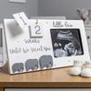 Ultrasound Photo Frame with Pregnancy Week Countdown, Wooden Baby Sonogram Display, Perfect Expecting Parents Keepsake Gift