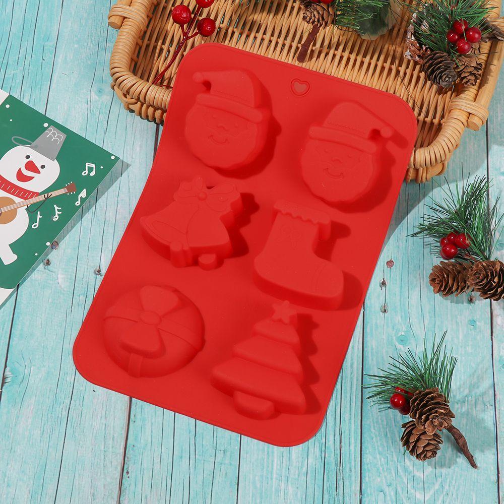 Tool Santa Claus Handmade Chocolate Baking Mould Cake Making Christmas Silicone Molds Ice Cube Tray