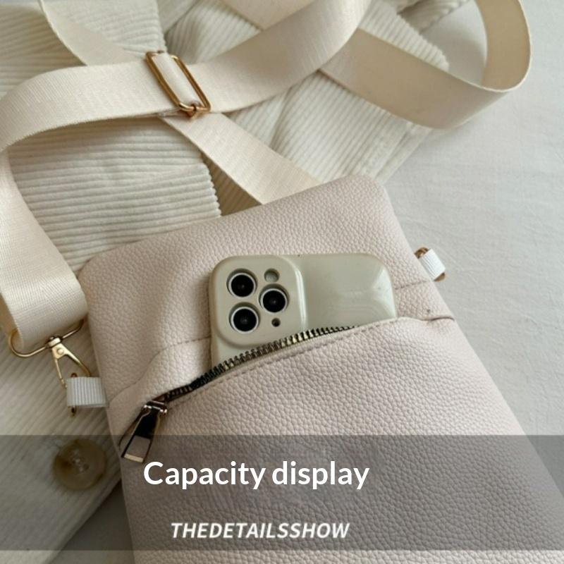 New PU Soft Leather Crossbody Bag Women Simple Fashi Solid Color Shoulder Bag Comfortable and Versatile Texture Commuting Bag