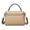 Retro Flap Handbag For Women, Color Contrast Crossbody Bag, Fashion Multi Layer Purse With Top Handle