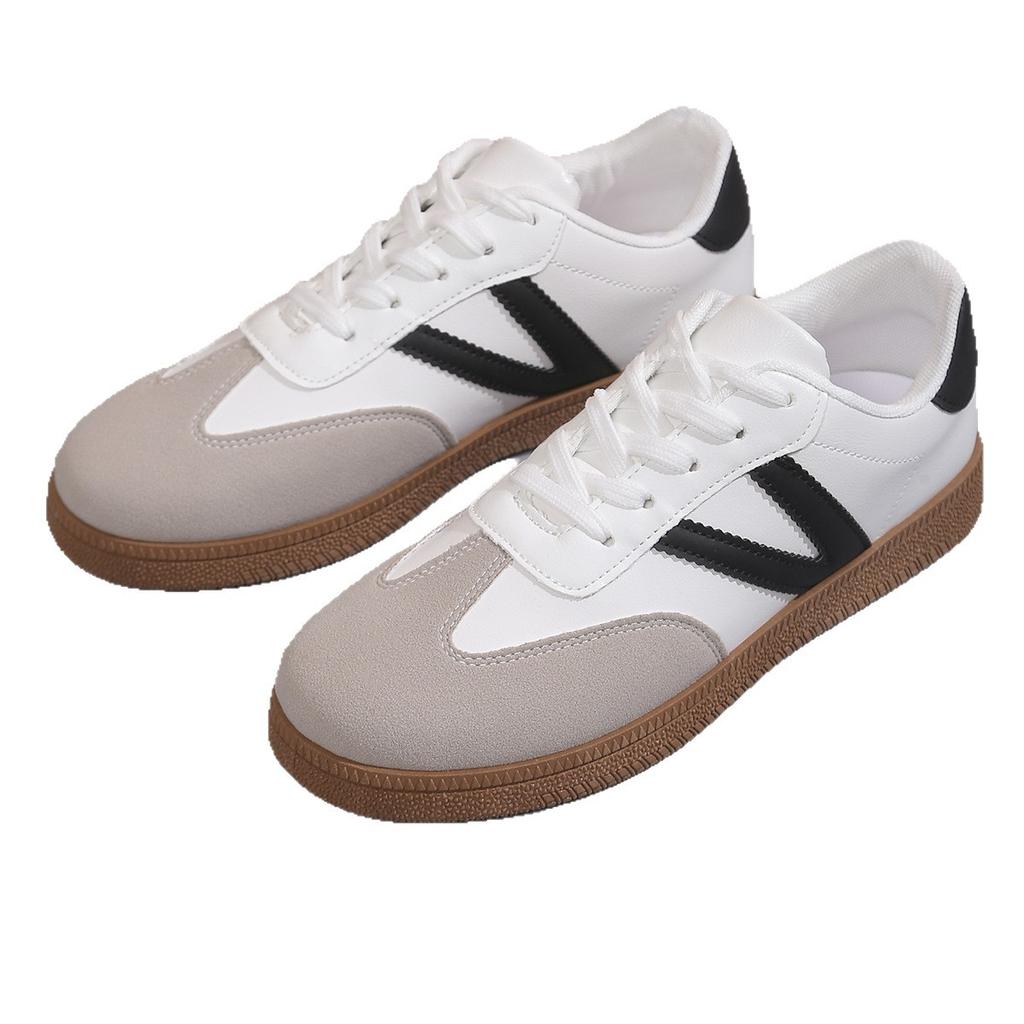 Dexun Shoes Women's Shoes Spring and Summer 2025 New Flat-bottomed Lightweight Sports Forrest Gump Shoes Retro Lace-up Casual Shoes