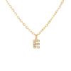 A-Z Initial Letter Pendant Necklace Gold Color Stainless Steel Clear Zircon Women Trendy Choker Minimalist Alphabet Jewelry Gift