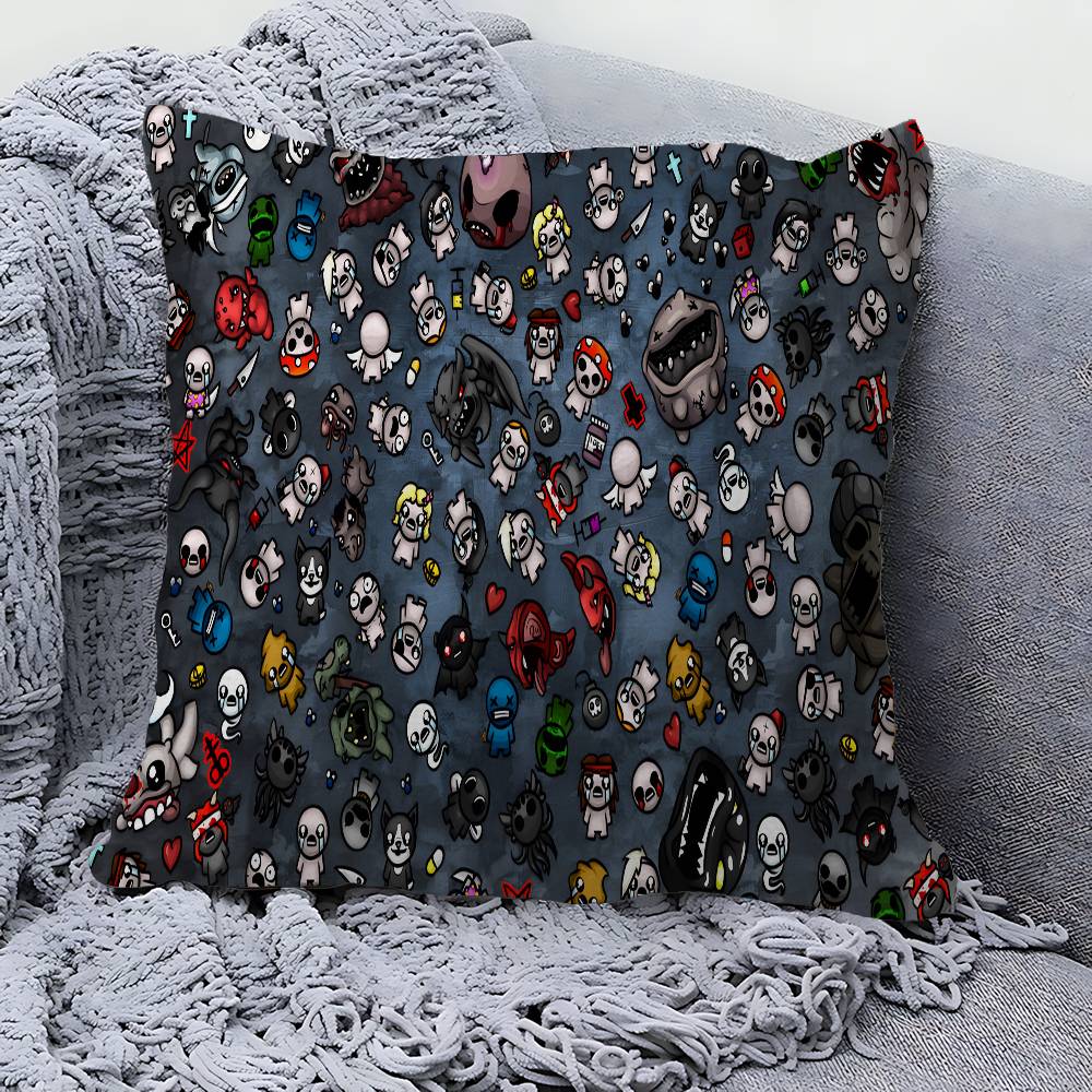 TThe Binding Of Isaac Anime Cushion Cover Pillow Cover Decor Pillowcase Printed Cushion Case for Couch