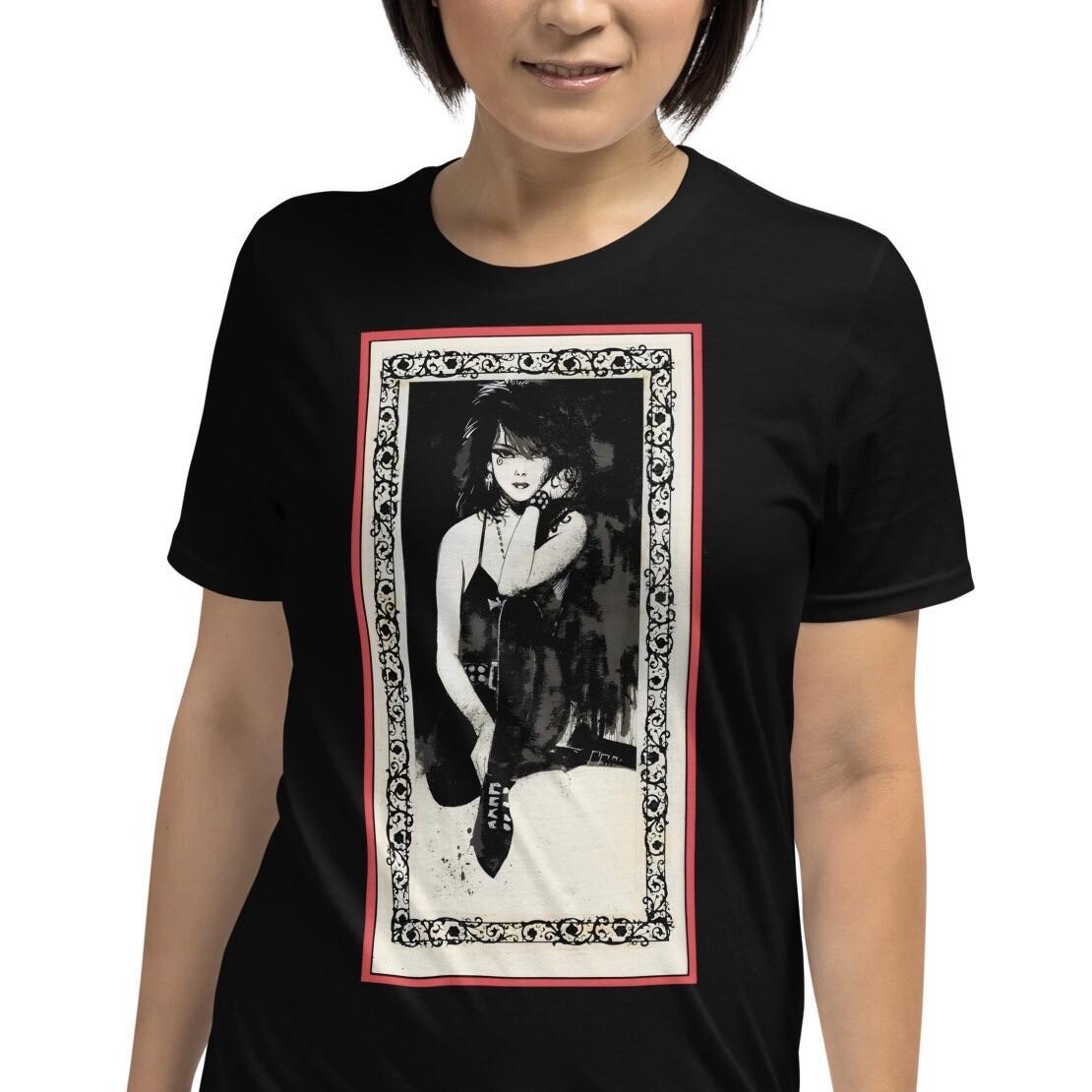 Gothic Goth Girl Death Spooky Cute Short-Sleeve Unisex T-Shirt Mens Womens Tees Top XL