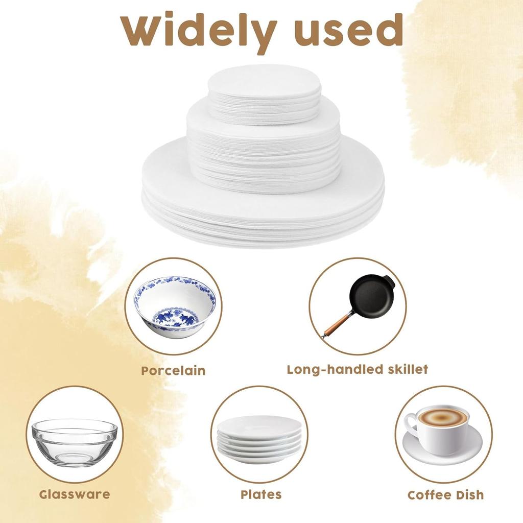 Plate China Storage Dividers 96 Pcs Felt Plate China Storage Containers Dividers Protectors Thick and Soft Dish Storage, Round Plate Separators Pads