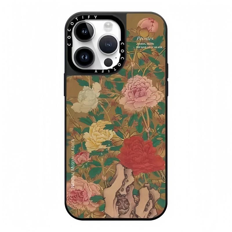 

Маленька Квіткова Півонія для IPhone16ProMax для Apple 15 Модний Бренд 14 Креативний 13 Дзеркальний 12 Захист від Падіння For Apple 11