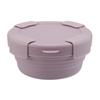 Creative portable silicone folding lunch box for office workers, microwaveable food storage container, storage box, cafeteria lunch box