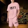 1977 Set corto da uomo di lusso da donna Abiti firmati Grafica oversize Harajuku y2k T-shirt Pantaloncini Marchio di alta qualità