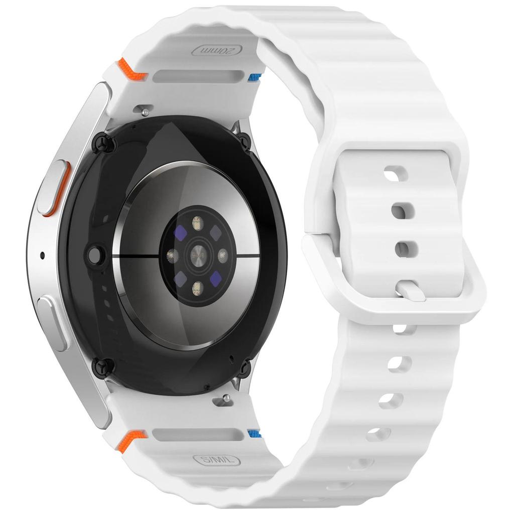 Official Silicone Strap for Samsung Galaxy Watch 7/FE/6/5/4 44mm 40mm Bracelet wristband Galaxy Watch 6 4 Classic 47/43/46/42mm